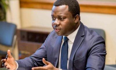 Rev. Ntim Fordjour speaking during a parliamentary engagement on defence procurement issues.