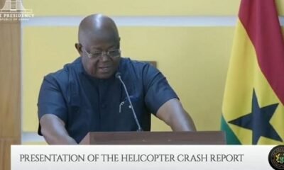 Ghana’s Ministry of Defence presents the official report on the 2025 Air Force helicopter crash at Jubilee House.