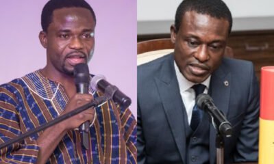 Manasseh Azure Awuni speaking on JoyNews AM Show about OSP