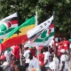 Senior NDC figures at a party event ahead of future leadership contest