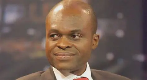 Martin Kpebu speaking to the media after his release from OSP detention