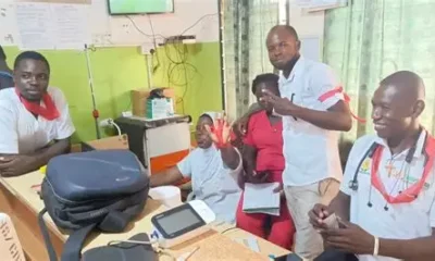 Unpaid nurses and midwives protesting over salary arrears in Ghana