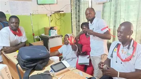 Unpaid nurses and midwives protesting over salary arrears in Ghana