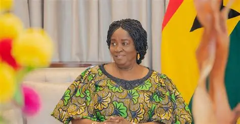 Vice President Jane Naana Opoku-Agyemang delivering a Christmas message