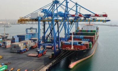 Cargo operations underway at the Tema Port terminal