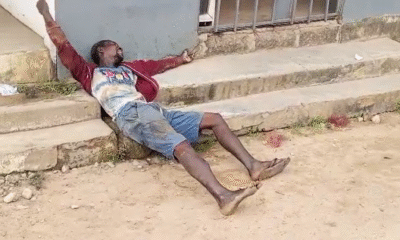 Police officers at Kasoa Walantu Junction after mob assault incident