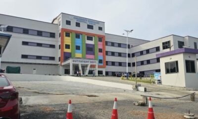 Stalled construction works at the Weija-Gbawe Pediatric Hospital project site.