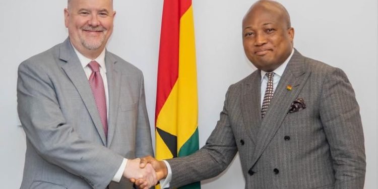 Foreign Affairs Minister Samuel Okudzeto Ablakwa speaking on Ghana–US trade relations