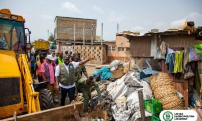 AMA task force removing unauthorised structures along major streets in Accra
