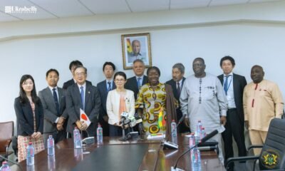 Elizabeth Ofosu-Adjare meeting a Japanese delegation in Accra