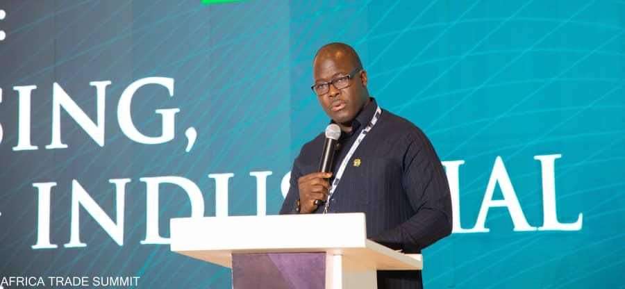 CMC CEO Dr Wisdom Kofi Dogbey speaking at the 2026 Africa Trade Summit