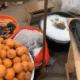 Fruits displayed for sale at a local market in Ghana