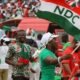 NDC supporters in Kpandai during demonstration over parliamentary seat ruling
