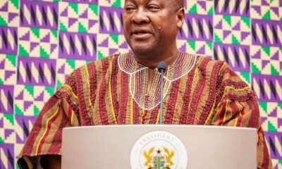 President John Dramani Mahama addressing Parliament during 2026 SONA