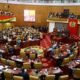 Members of Parliament debating the 24-Hour Economy Secretariat bill in Ghana