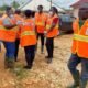 NADMO officials educating traders in Fanteakwa South market ahead of rainy season