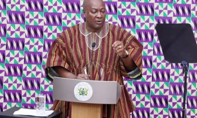 President John Dramani Mahama delivering 2026 SONA in Parliament