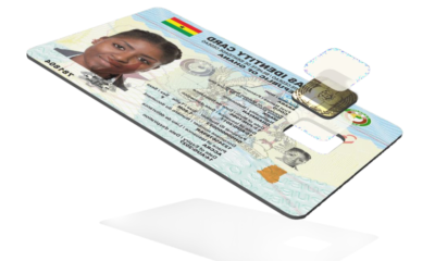 Officials printing Ghana Card at National Identification Authority office in Ghana