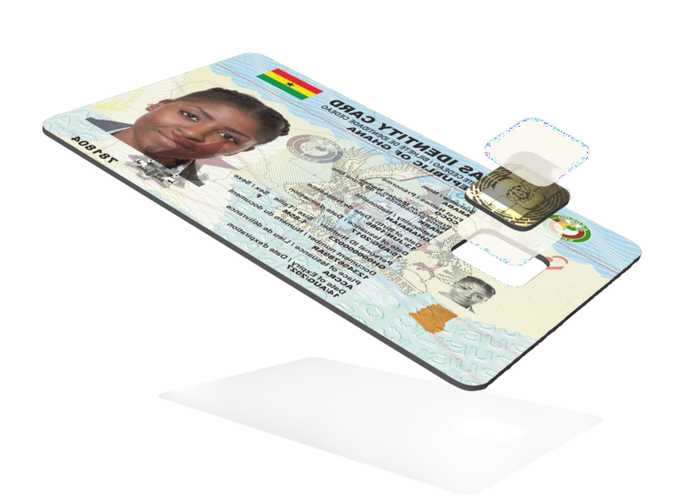 Officials printing Ghana Card at National Identification Authority office in Ghana